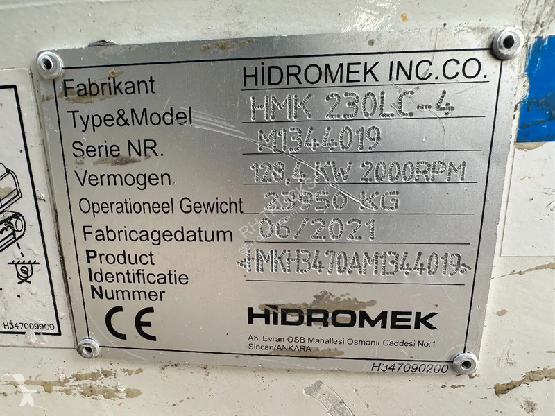 Skovl Hidromek HMK 230 LC-4, CE, 600 MM PADS,...
