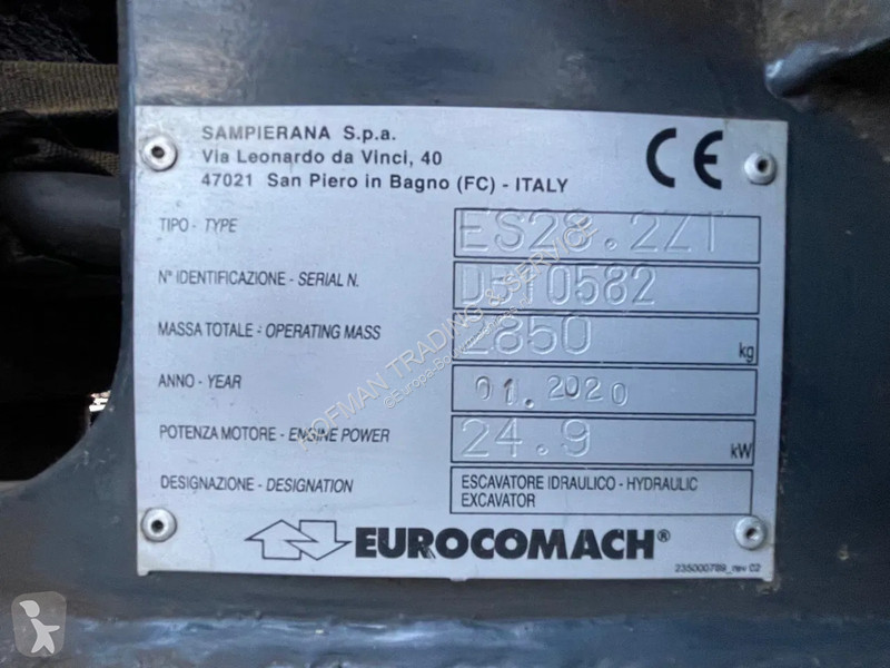 Escavadora Eurocomach ES28.2ZT