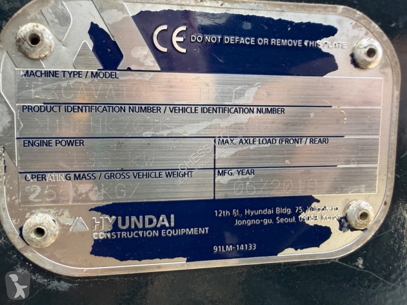 Rýpadlo Hyundai 260 NL - HC 260 L - 220 L -  L