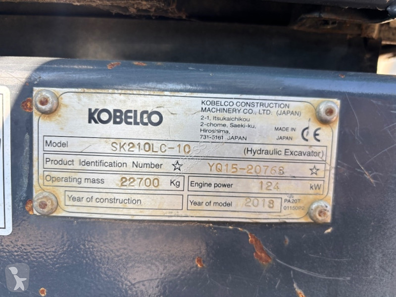 Escavadora Kobelco SK 210 LC-10 - Kobelco SK210