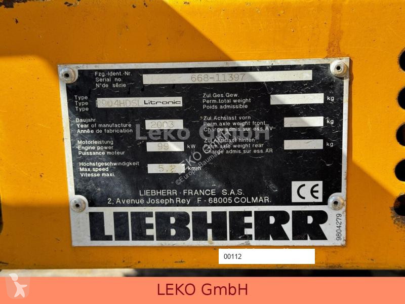 Excavadora Liebherr