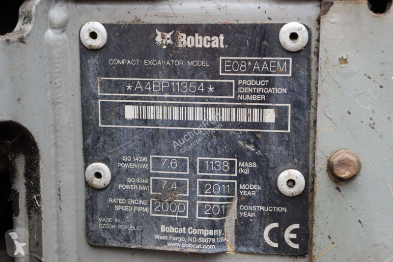 Escavadora Bobcat