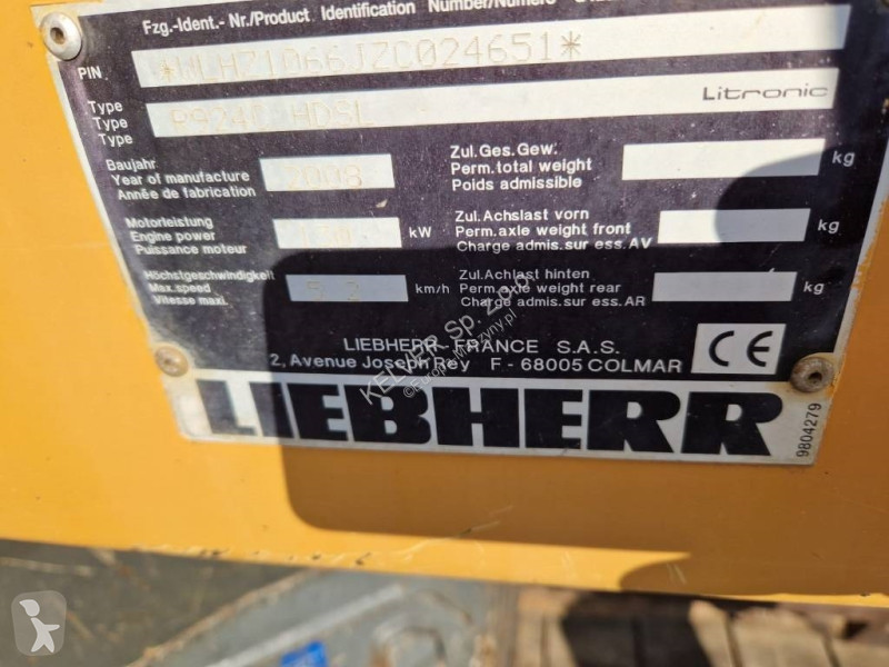 Skovl Liebherr R924C HDSL Litronic * 2008r. *...