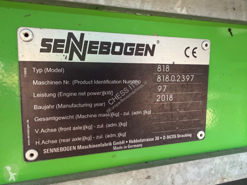 جرافة Sennebogen 818 M / 818 E / / E