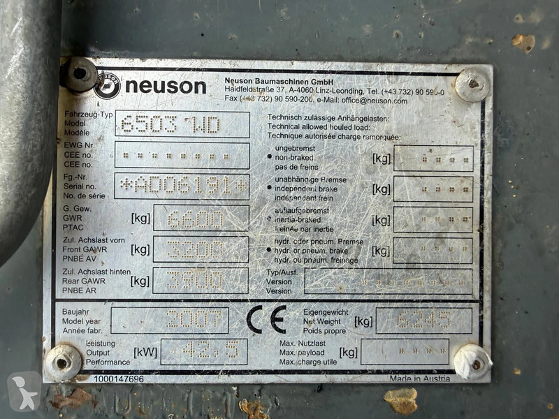 Skovl Neuson 6503WD
