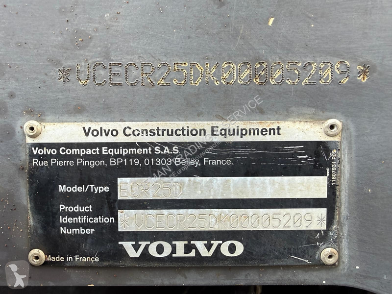 Skovl Volvo ECR25D