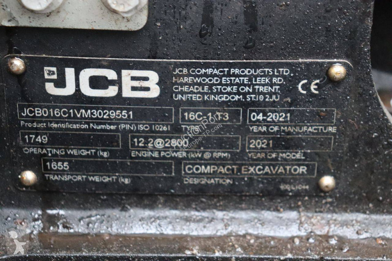 Excavadora JCB 16C-1 T3