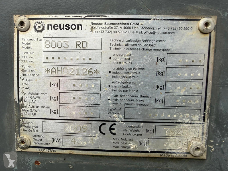 جرافة Wacker Neuson RD | A/C