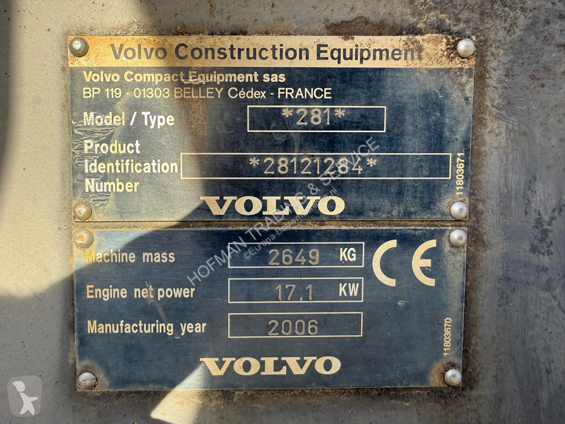 Skovel Volvo