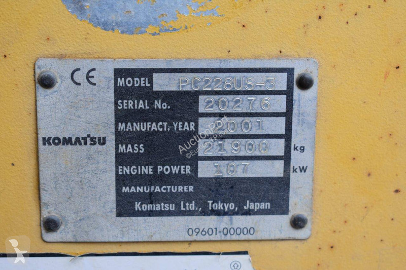 Pelle Komatsu PC288US-3