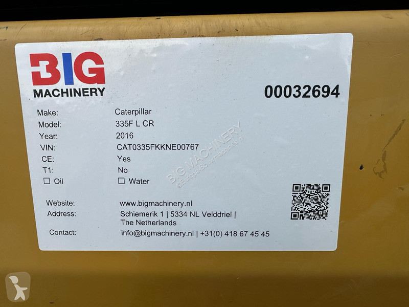 Graafmachine Caterpillar 335F L CR