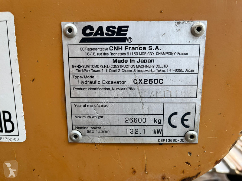 Escavadora Case CX250C