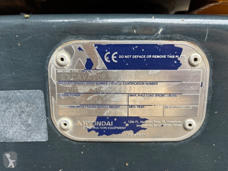 Escavadora Hyundai HX145LCR - HX145 - HX140