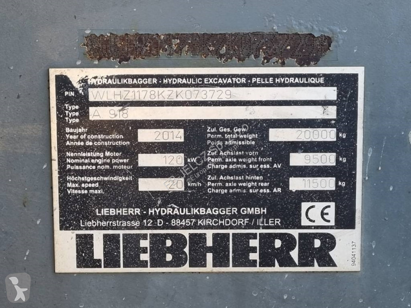 Lopatový nakládač Liebherr A 918