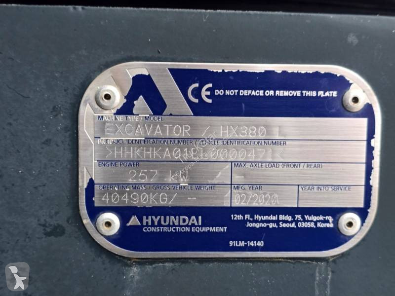 Skovl Hyundai HX 380 L