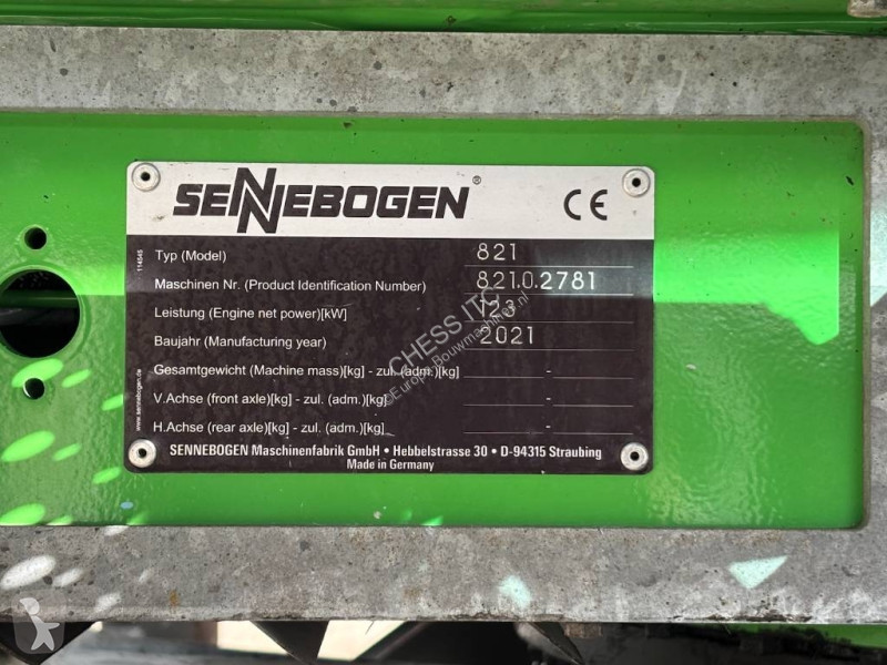 جرافة Sennebogen 821 M - 821 E - E - 818 - 825