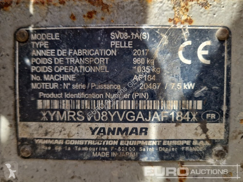 Rýpadlo Yanmar SV08-1A(S)