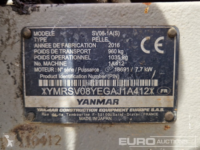 Rýpadlo Yanmar SV08-1A(S)