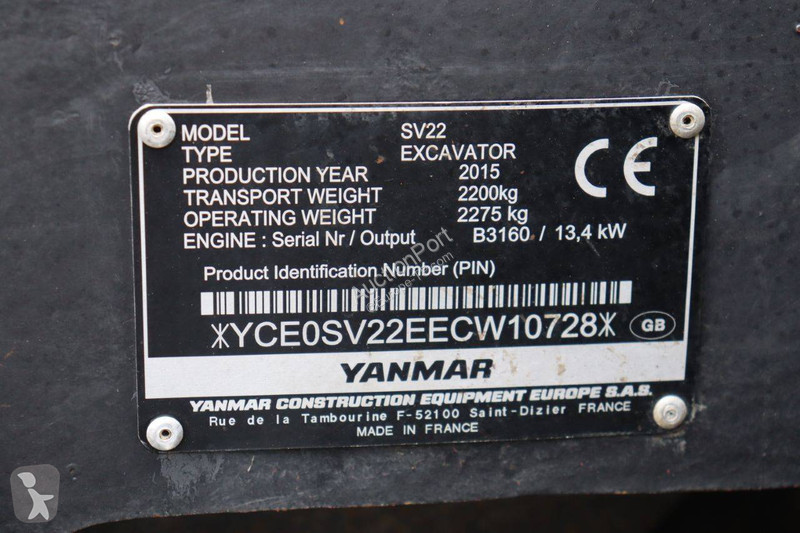 جرافة Yanmar SV22