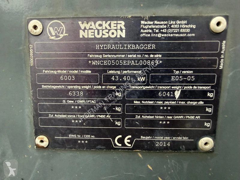 Экскаватор Wacker Neuson