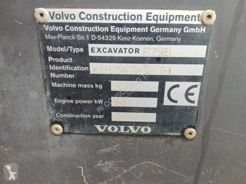 Pelle Volvo EC 250 EL