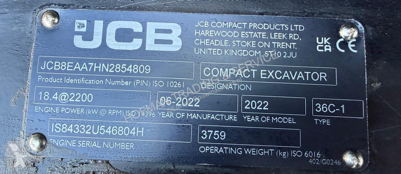 Багер JCB 36C-1