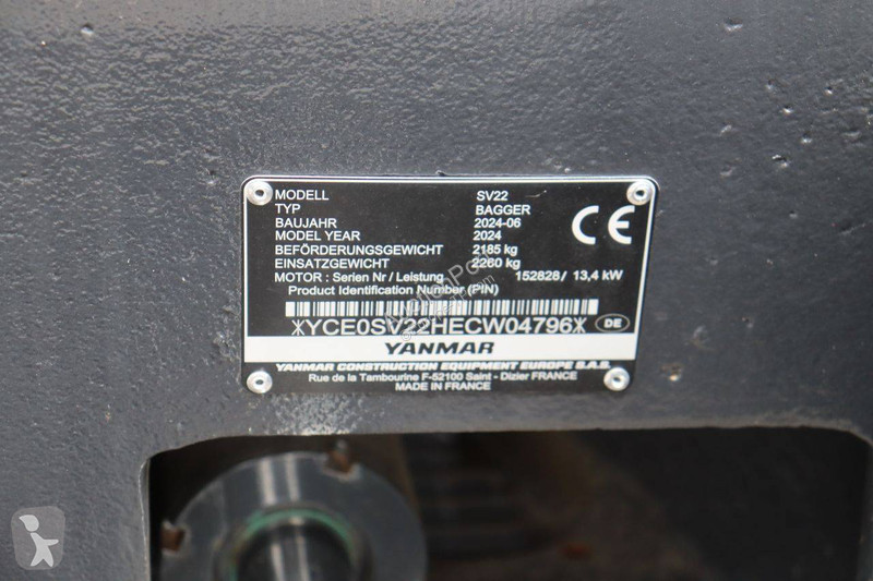 Skovel Yanmar SV22
