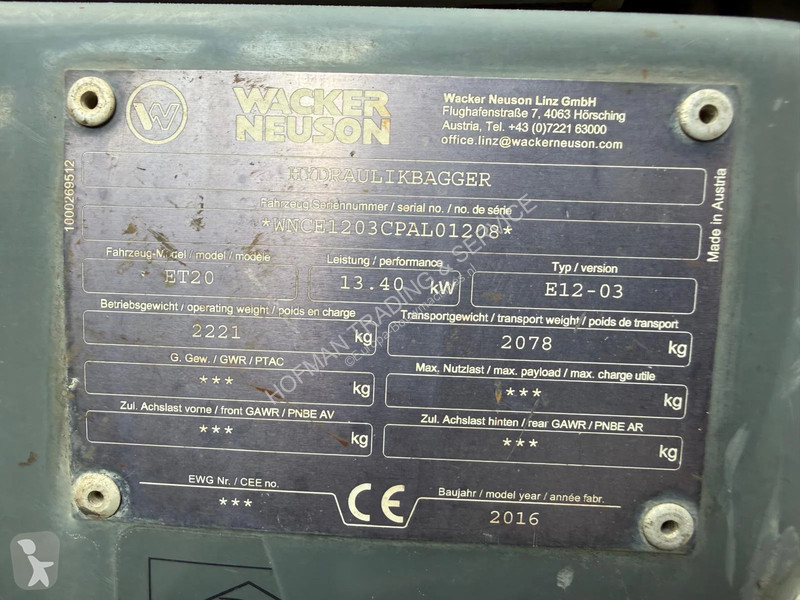جرافة Wacker Neuson VDS