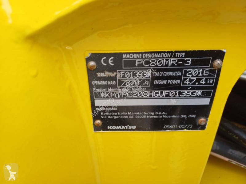 Escavatore Komatsu PC80 MR-3