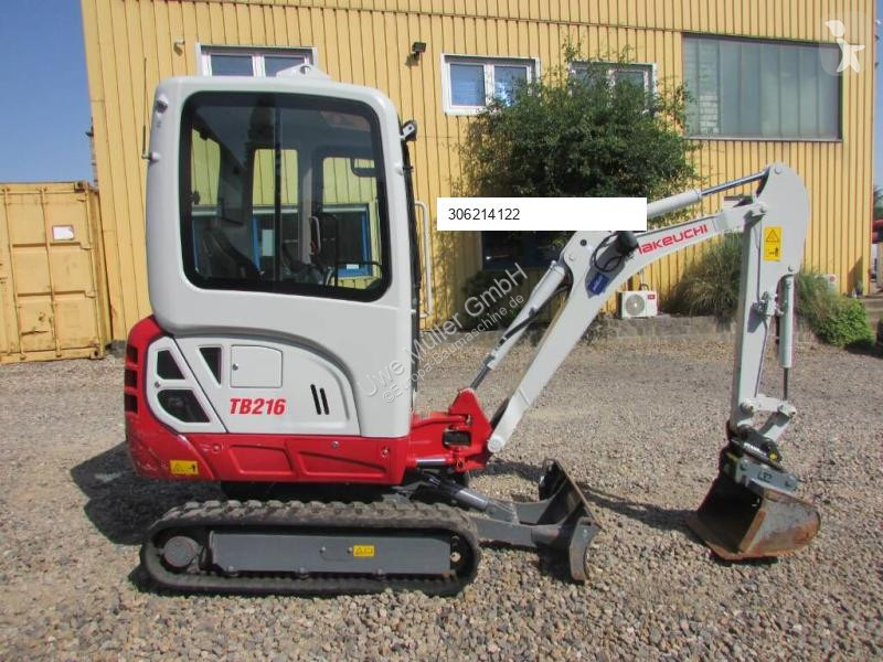 Escavadora Takeuchi TB 216 V0 Minibagger 23.500...