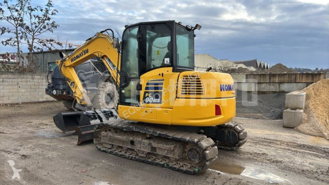 Komatsu PC80MR-5E0 with 3 excavator buckets