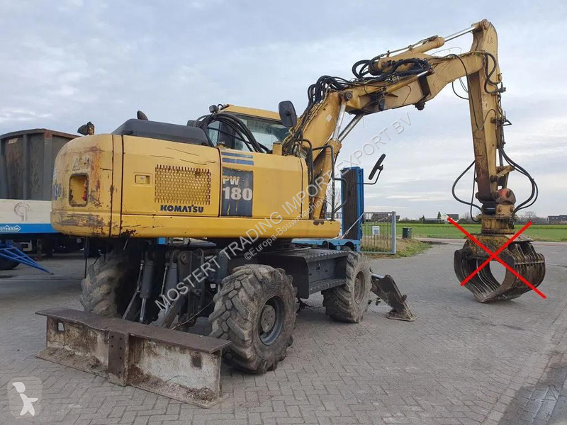 جرافة Komatsu K Komatsu PW180 Mobile Excavator...