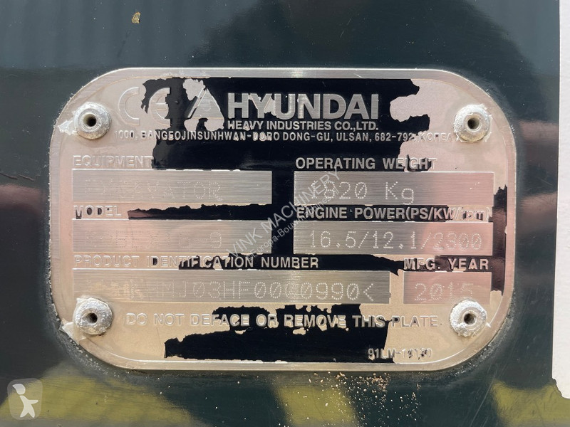 Rýpadlo Hyundai Robex 169