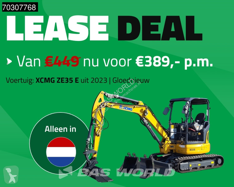 Pelle XCMG XE35 E FACTORY WARRANTY - CW / 3...
