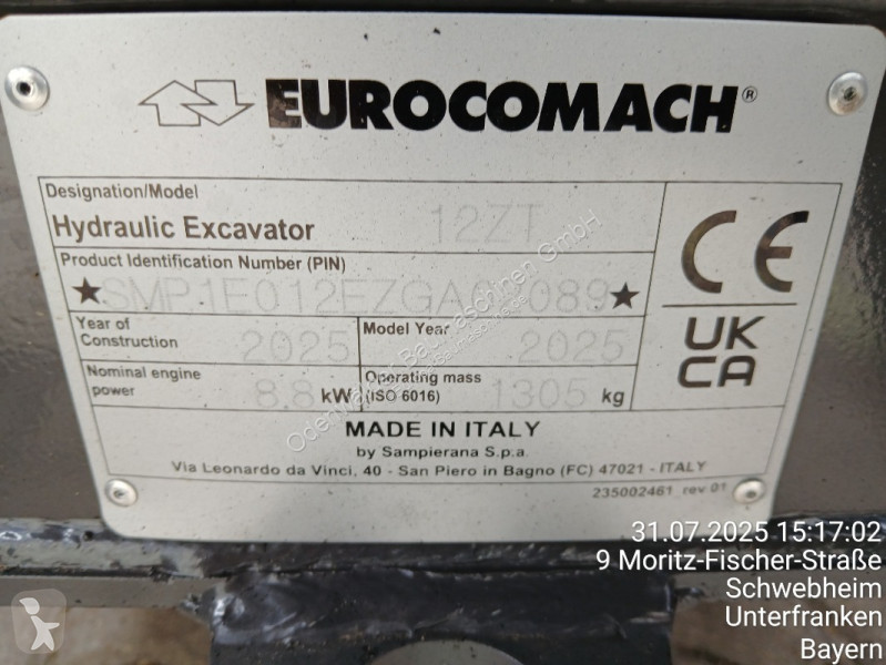 Rýpadlo Eurocomach  12ZT