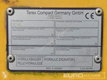 Terex minikotrógép
