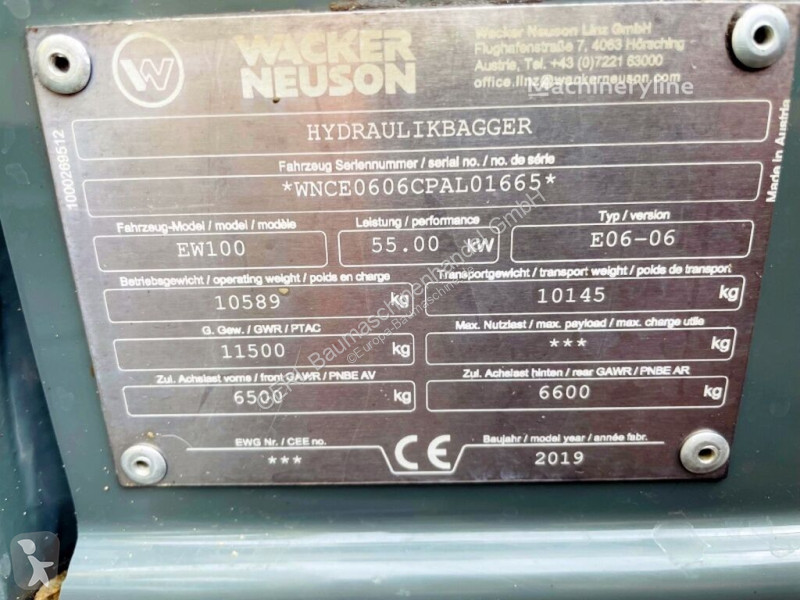Skovel Neuson EW 100
