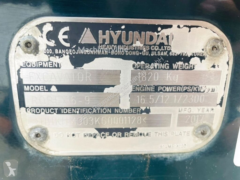 Skovel Hyundai Robex 169