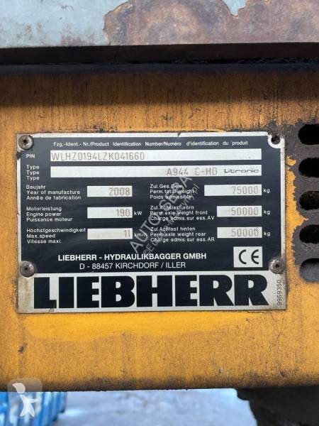 Excavator Liebherr C-HD Litronic