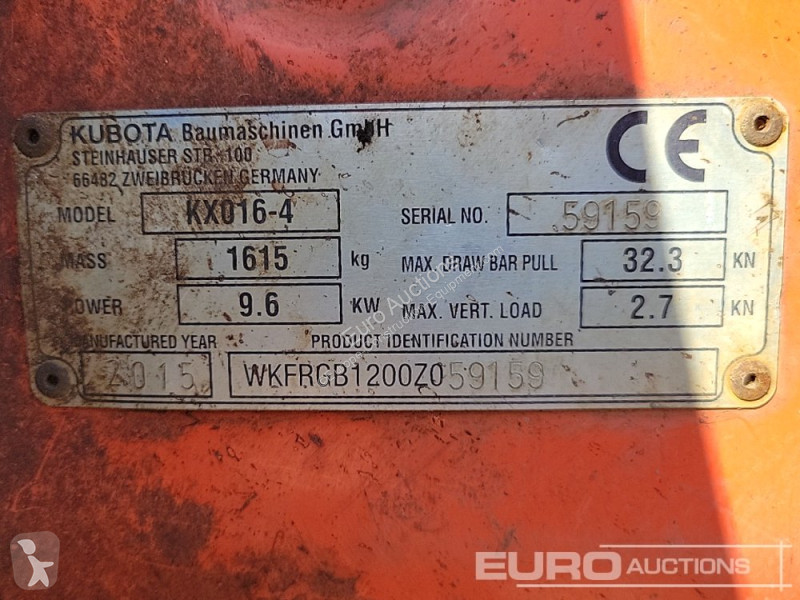 Escavatore Kubota KX016-4