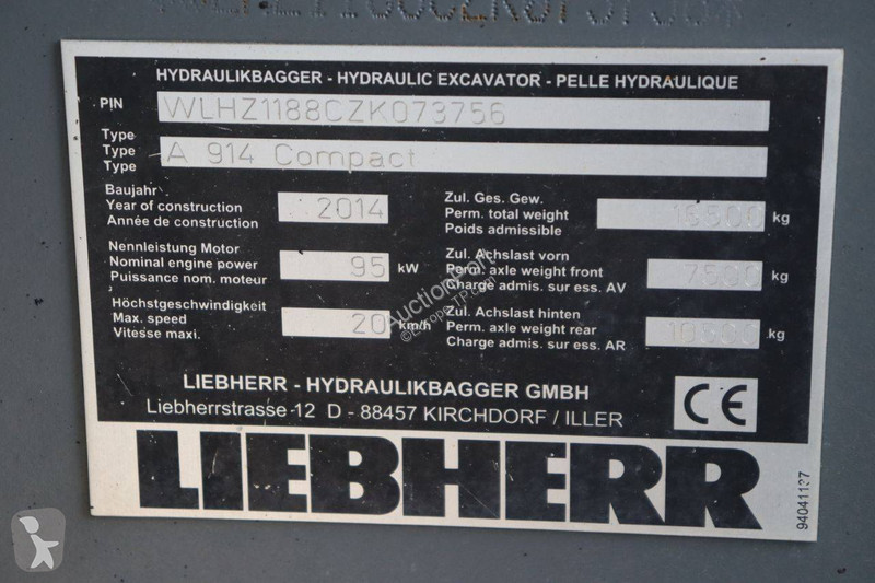 Excavator Liebherr A  Compact
