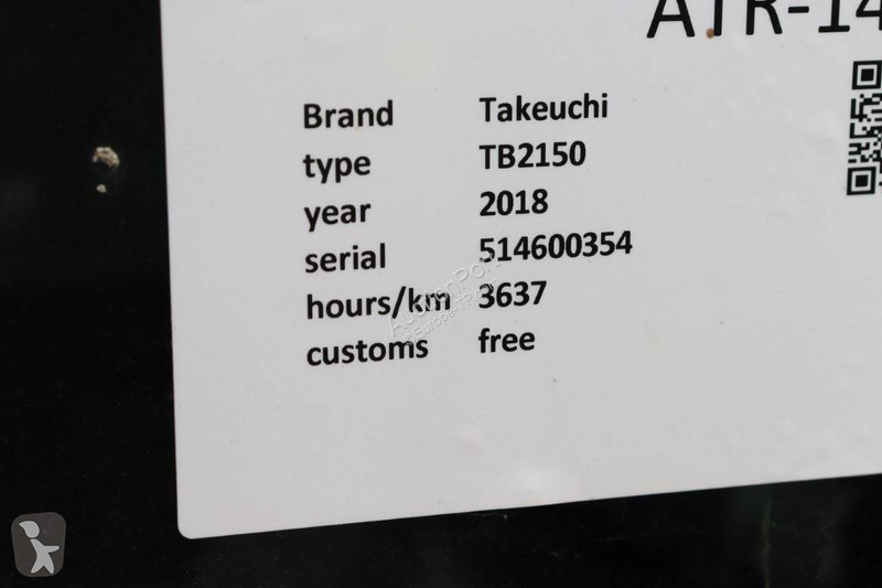 جرافة Takeuchi TB2150