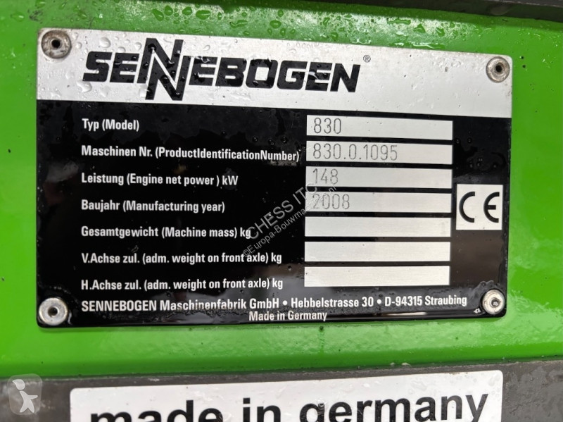 جرافة Sennebogen 830 / / 830 M