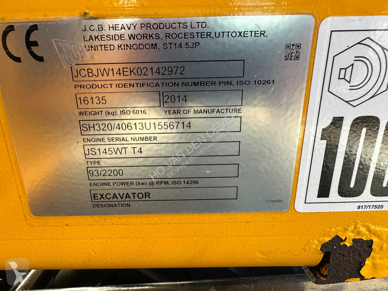 Rýpadlo JCB JS145