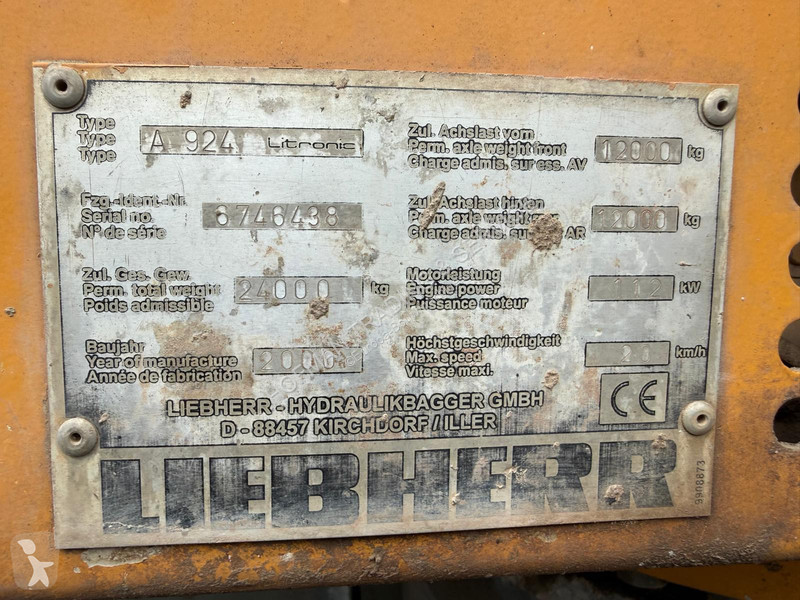 Lopatový nakládač Liebherr A | A/C