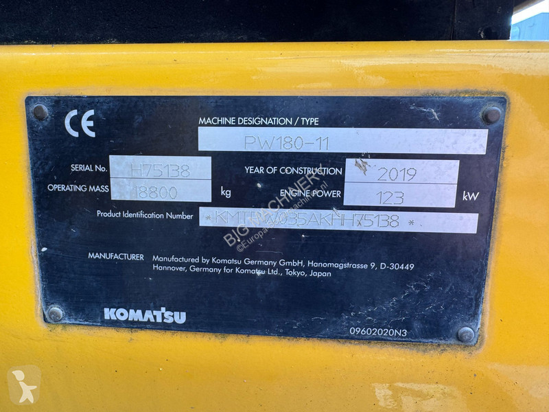 Graafmachine Komatsu -11