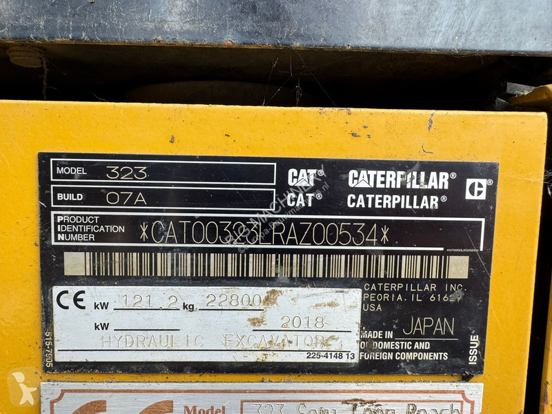 Graafmachine Caterpillar 323