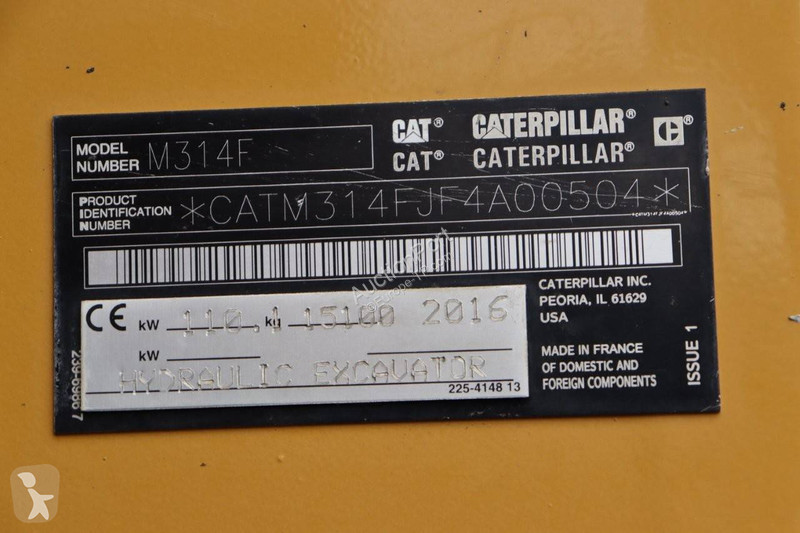 Graafmachine Caterpillar M314F