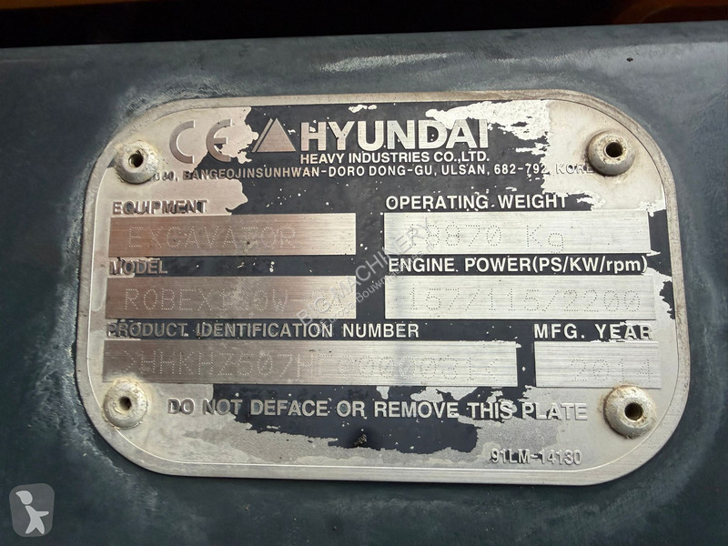 Rýpadlo Hyundai Robex 180W-9A