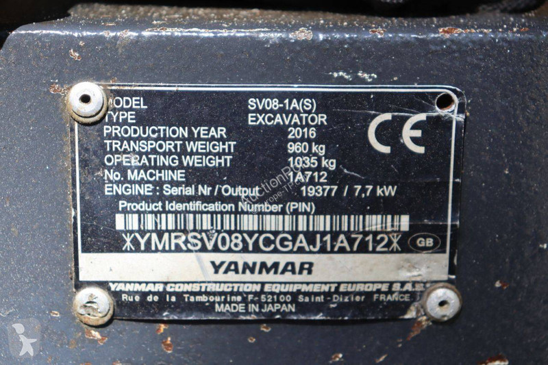 Rýpadlo Yanmar SV08-1A(S)